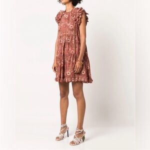 Ulla Johnson Floral Ruffle Dress- worn once